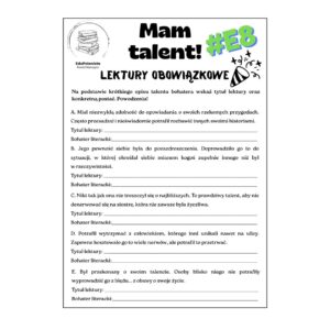 mam talent lektury obowiązkowe