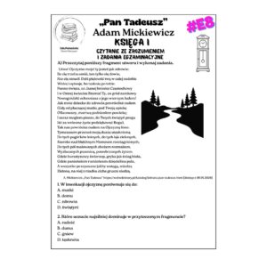 księga i „pan tadeusz" zadania