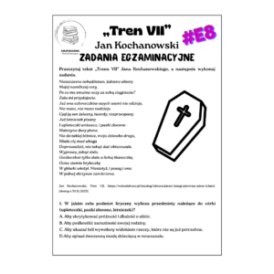 „tren vii” j. kochanowski zadania egzaminacyjne