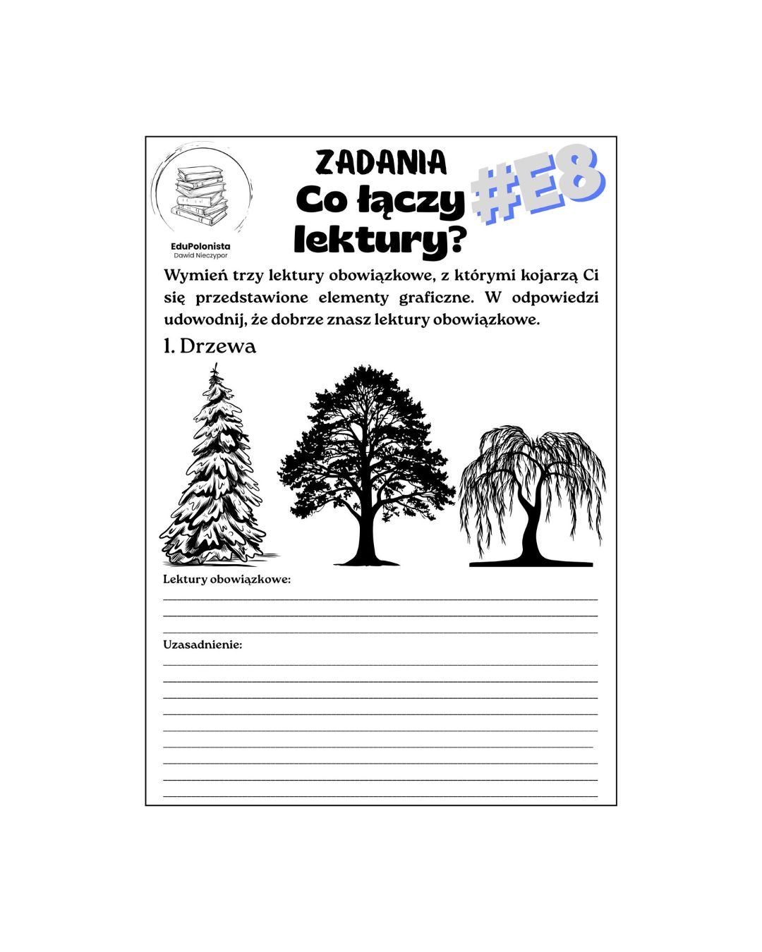co łączy lektury? zadania co łączy lektury? zadania