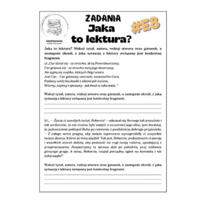 jakie znasz lektury? e8 cz. i