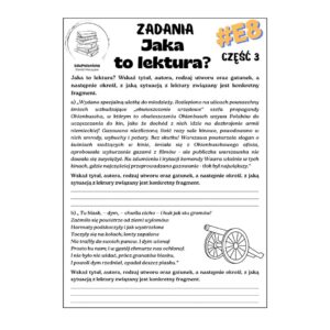 jaka to lektura? e8 cz. iii