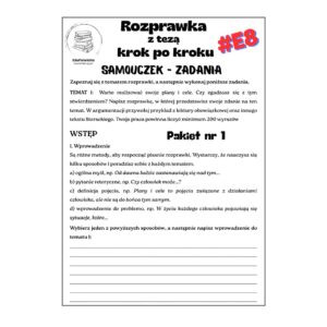 pakiet 1 rozprawka krok po kroku