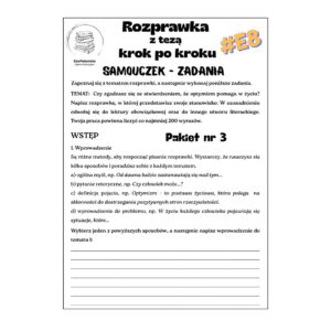 pakiet 3 rozprawka krok po kroku