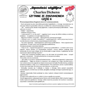 opowieść wigilijna. czytanie ze zrozumieniem cz. ii