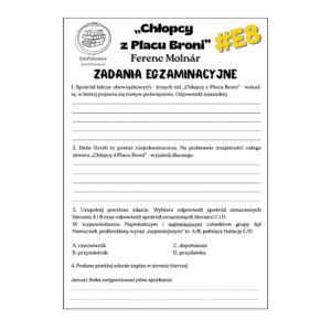 chłopcy z placu broni. zadania egzaminacyjne.