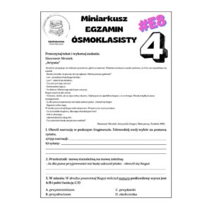 miniarkusz e8 zestaw 4